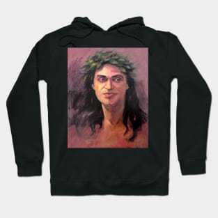 Portrait of Ricki with laurel wreath Hoodie